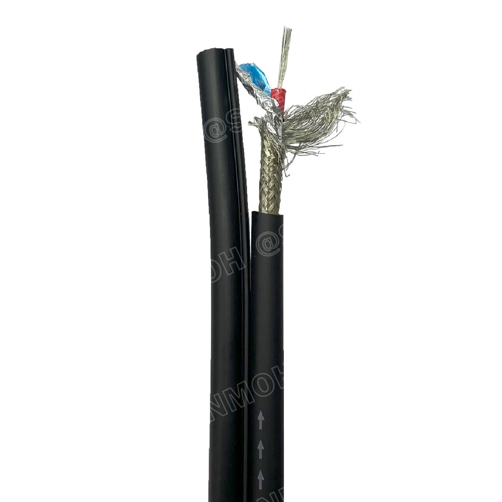 [ 2เมตร ] DY-8088 สายสัญญาณชีลโมโนคู่ 6มม สายสัญญาณไดนาคอม ชีลโมโน คู่ 6mm Dynacom Twin Mono Cable สายชีลด์คู่ 6.0 MM...