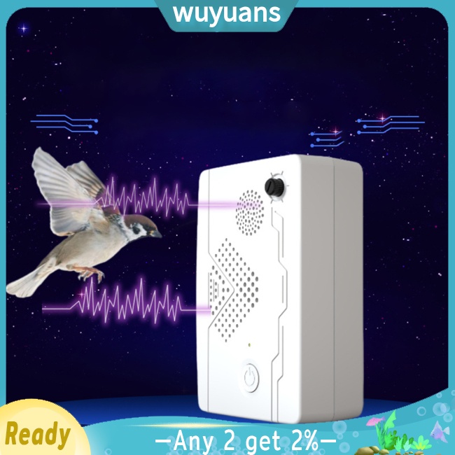 Wuyuans เครื่องไล่นกไฟฟ้า อัลตราโซนิก ชาร์จ Usb สําหรับกลางแจ้ง