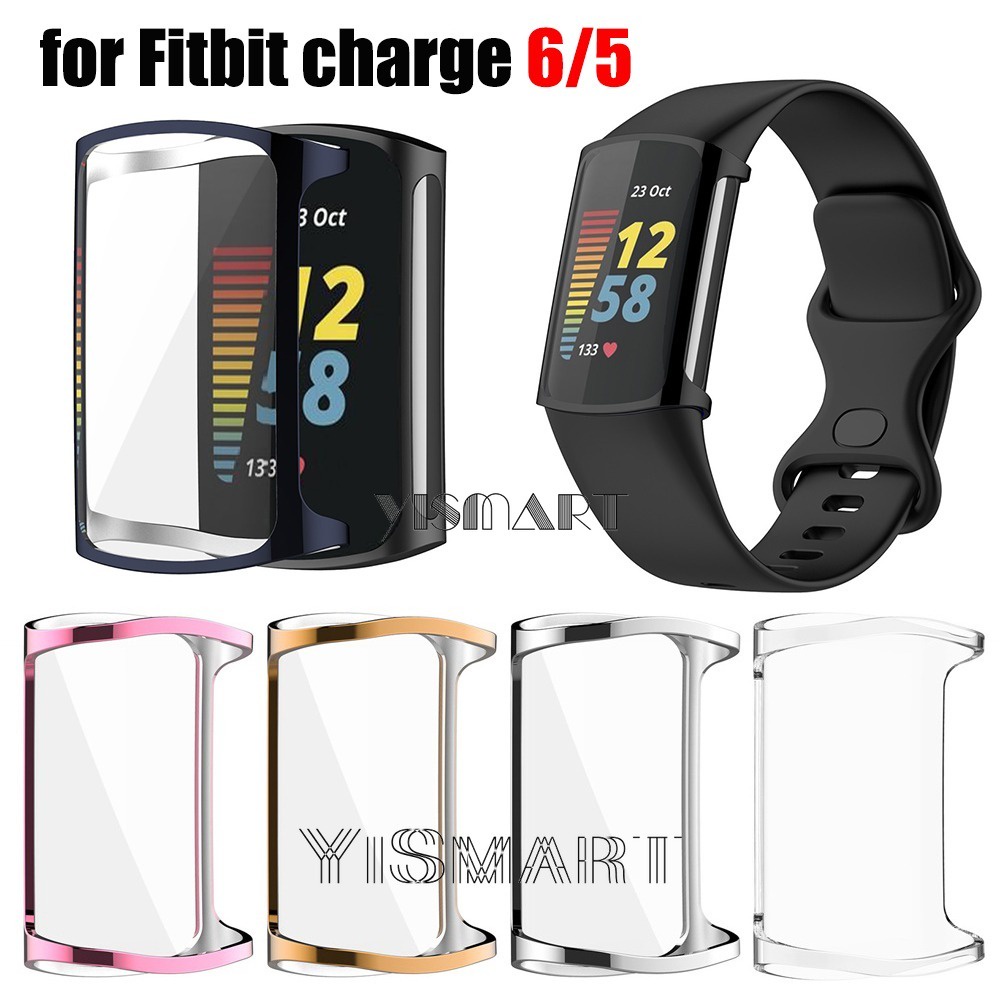 เคสป้องกันหน้าจอ TPU แบบนิ่ม สําหรับ Fitbit Charge 6 Fitbit Charge 5