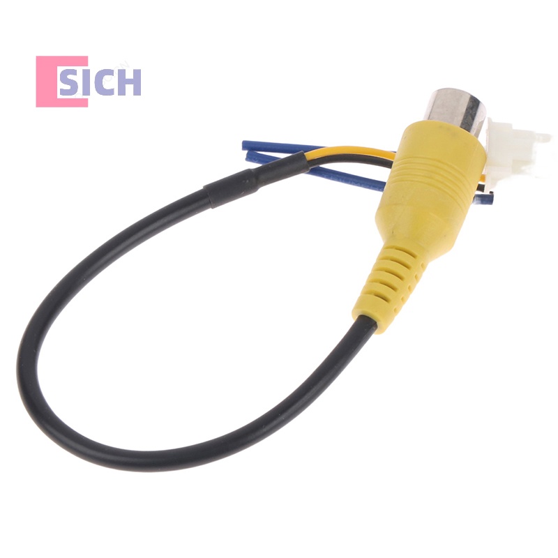 [Sich] อะแดปเตอร์สายเคเบิลกล้องมองหลัง RCA สําหรับรถยนต์ สเตอริโอ Android Radio Monitor
