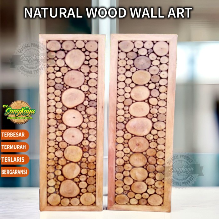 WOOD WALL ART 30X100 CM WOODEN WALL DECORTATION WALLPAPER BKN WALL STICKER 8