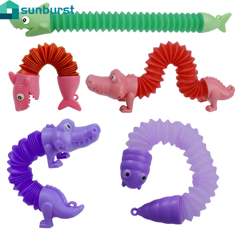 [ใหม่]Kid Gift Sensory Training Toy / Novel Childrens Versatile Telescopic Tube Animals Toy / Creati