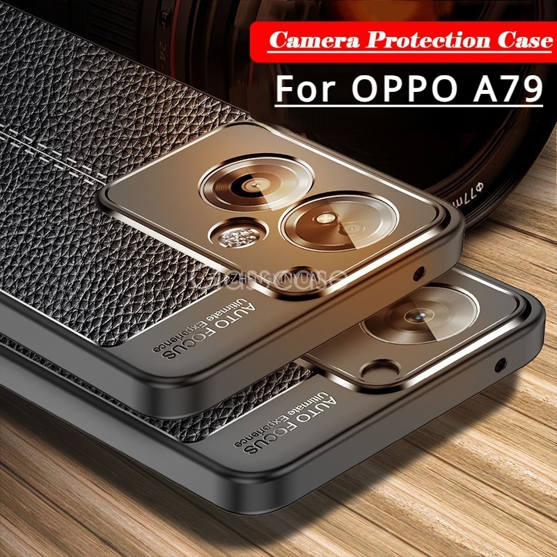 เคสโทรศัพท์หนัง ซิลิโคนนิ่ม กันกระแทก สําหรับ OPPO A79 A 79 OPPOA79 5G 2023 CPH2553