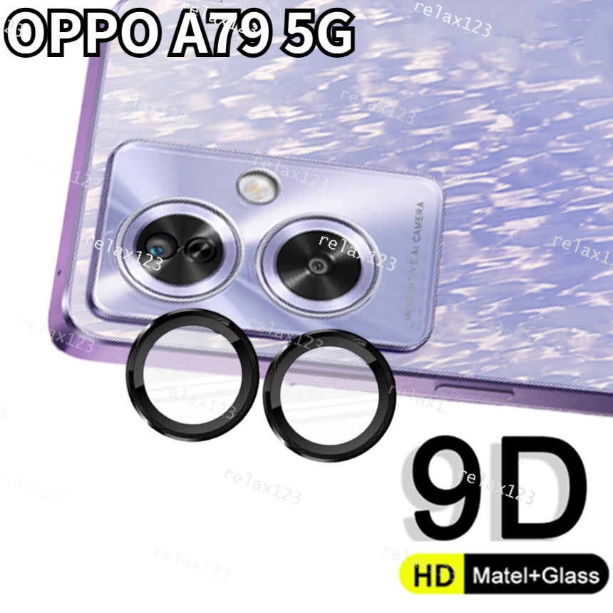 ฟิล์มกระจกนิรภัยกันรอยเลนส์กล้อง และแหวนโลหะ สําหรับ OPPOA79 5G OPPO A79 5G A 79 2023