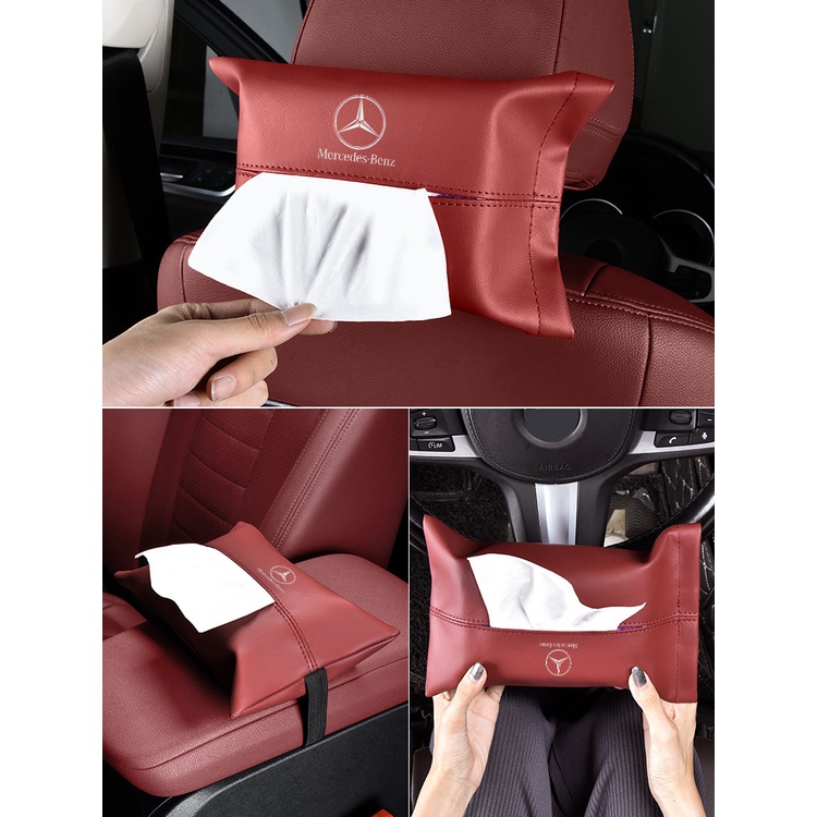 เหมาะสําหรับ All Series Universal Q5/A4L/A5/A6L/A7/Q3/Q2/A3/Q7 เฉพาะรถกล่องกระดาษทิชชูแขวนประเภทถุงก