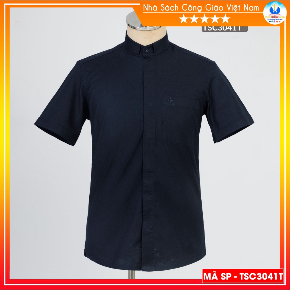 เสื้อคอปกมุสลิม loc แขนสั้นสีดําคุณภาพสูง TSC3041T - ของขวัญสําหรับวันผู้อุปถัมภ์ วันเกิดพลเรือน