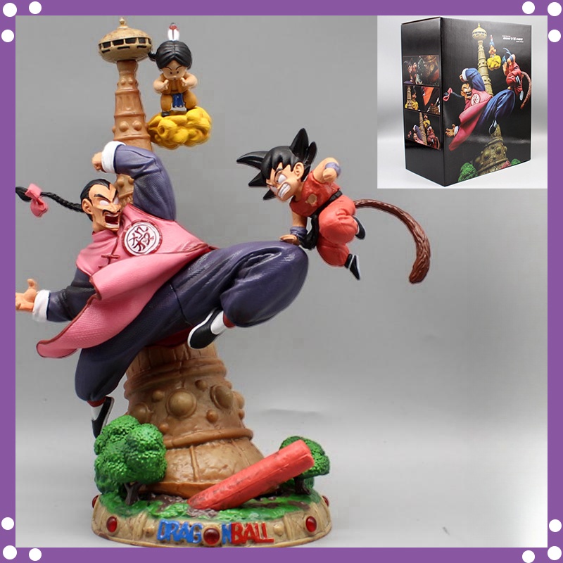 โมเดลฟิกเกอร์ Pvc อนิเมะ Dragon Ball Z Tao Pai Pai Figure Tao Pai Vs Son Goku ขนาด 27.5 ซม. ของเล่นสําหรับเด็ก