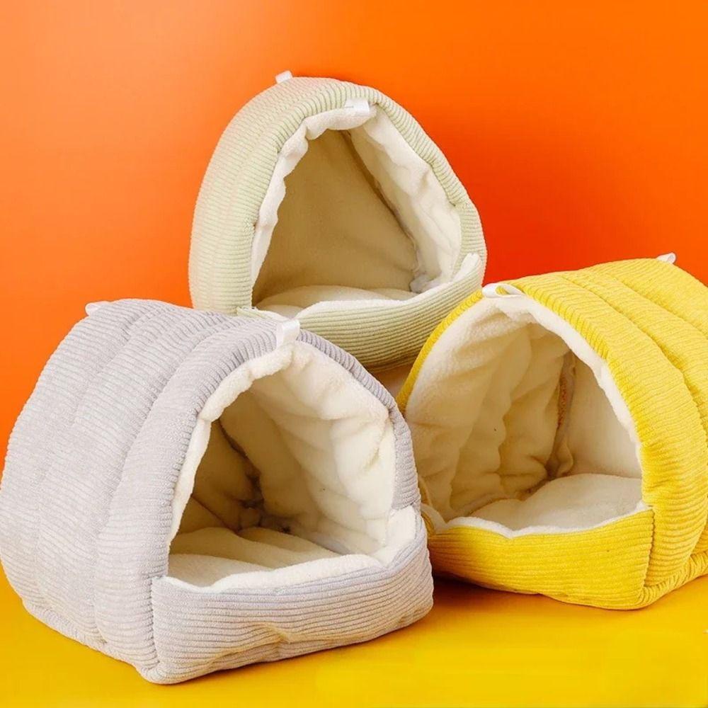 รังนกแก้ว AQUAEDGE, เปลญวนนกผ้าฝ้ายแบบแขวน, อุปกรณ์กรงนกที่อบอุ่นหนา Mini Bird House Budgie ราคา ถูกที่สุด ดีลบีเคเค แกลเลอรีภาพที่ 6