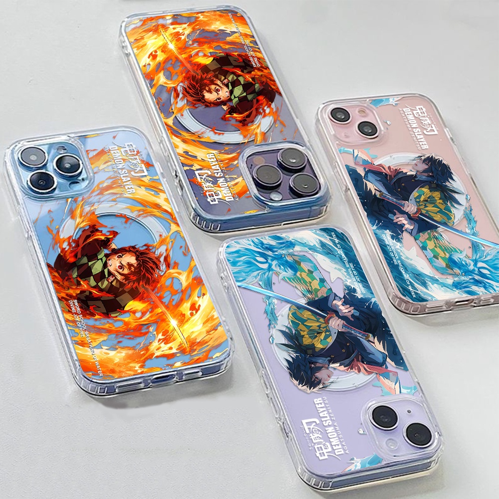 เคสโทรศัพท์มือถือ แม่เหล็ก กันกระแทก ลายการ์ตูนนารูโตะ Demon Slayer drew Bape One Piece Uzumaki Spider-Man Melody สําหรับ iphone 15 14 11 13 12 X XS Pro Max xr Mini xr 7 8 6 plus