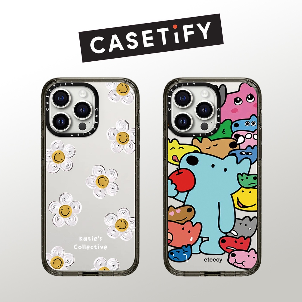 Drop proof glitter CASETIFY เคสโทรศัพท์สําหรับ iPhone 16ProMax 16pro 16 Plus 15promax 15 14promax 13promax เคสแข็ง daisy Dog friends for iPhone case อัพเกรดคุณภาพสูงอย่างเป็นทางการ