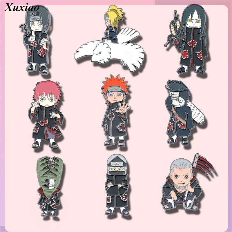 เข็มกลัดโลหะ รูปการ์ตูนอนิเมะนารูโตะ Uchiha Itachi สําหรับเพื่อน