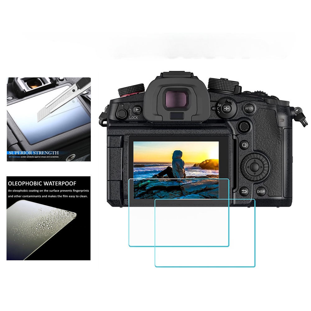 2x แก้วหน้าจอ LCD สําหรับ Panasonic S1 S5 IIx G100 G80 G9 G8 G7 GX9 GX8 GX7 GH6 GX880 GF10 GF9 GF5 L