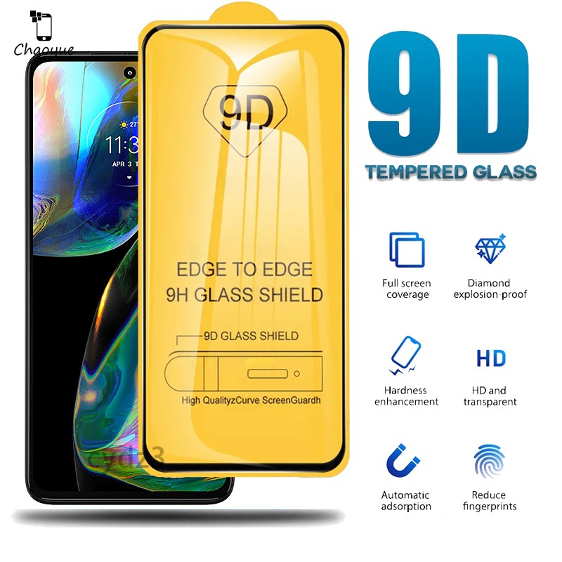 กระจกนิรภัย 9D แบบเต็มจอ สําหรับ Motorola Moto Edge 20 Fusion 30 E40 E20 E7i E7 G82 G51 G50 G31 G30 G20 G9 G8 Power lite Pro Play 4G 5G 2023