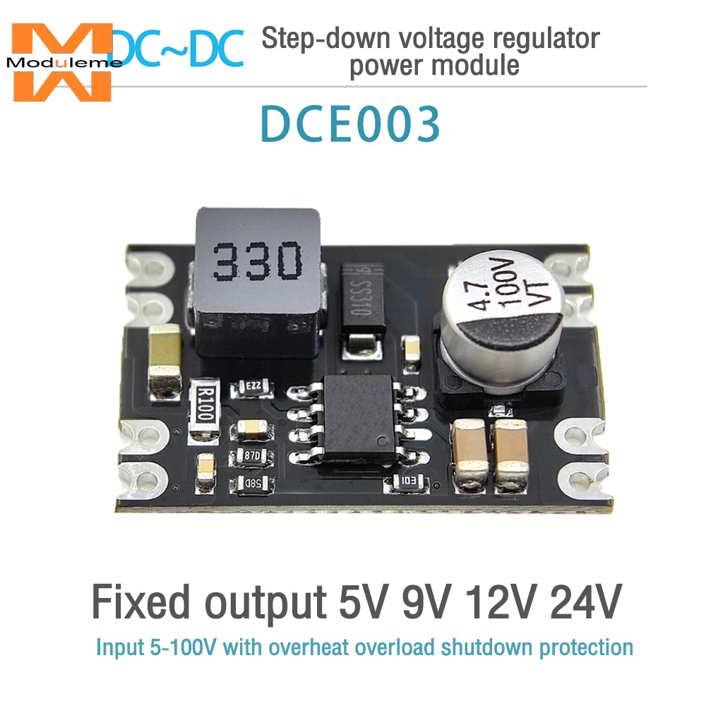 โมดูลแปลงพาวเวอร์ซัพพลาย DC เป็น DC 6-100V เป็น 5V12V ประสิทธิภาพสูง DIY