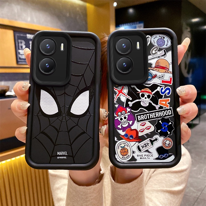 เคสวีโว่ y16 เคส vivo y16 เคสโทรศัพท์ สีดํา สําหรับ  เคสน่ารัก