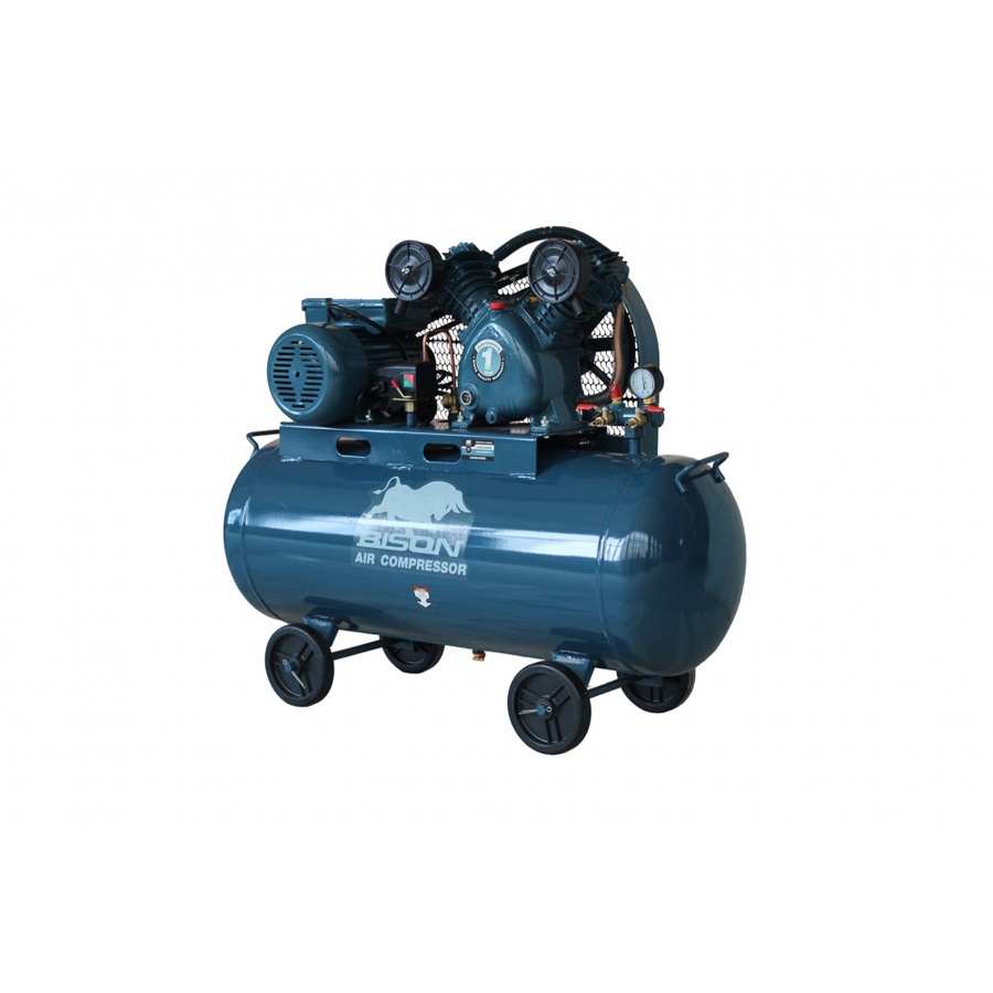 Big-hot BISON ปั๊มลมสายพาน ขนาด 92 ลิตร 3 แรงม้า รุ่น 2065-92 สินค้าขายดี