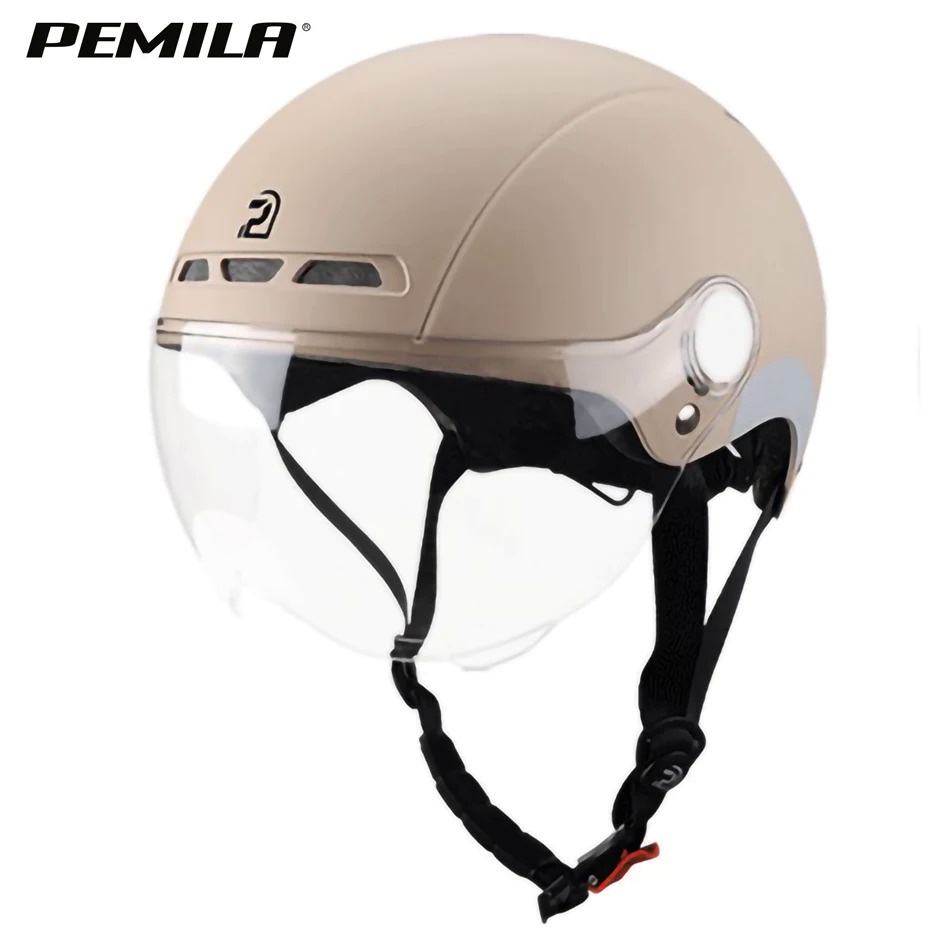 PEMILA Men Women Cycling Helmet With Goggles Lens Bicycle Helmet MTB Road Bike Reflective sticker E-