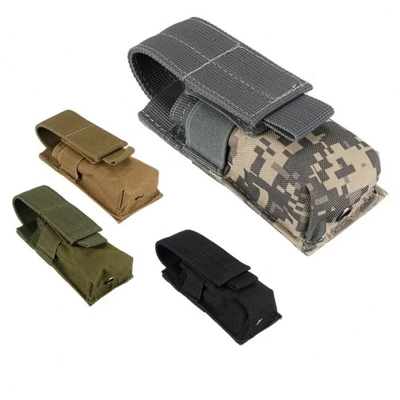 ยุทธวิธี 360 องศาหมุนได้ไฟฉายกระเป๋า Holster ไฟฉายสําหรับเข็มขัดไฟฉายฝาครอบการล่าสัตว์อุปกรณ์เสริม Survival Kit