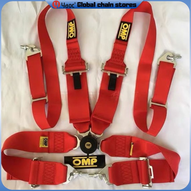 Yyaoc®Omp Racing Seat Safety Belt Car Rally Seat Safety Belt Omp Four-Point/Six-Point Safety Belt Pr