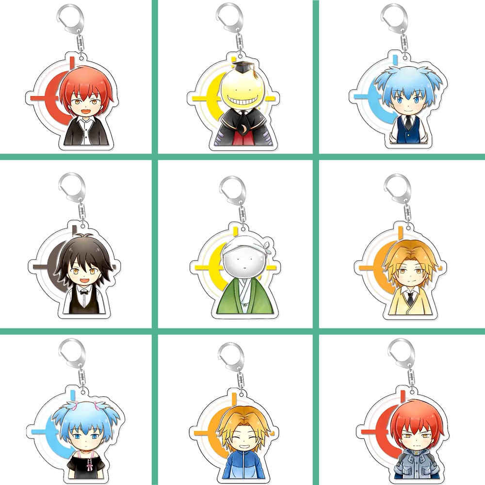 พวงกุญแจอะคริลิค จี้การ์ตูน Assassination Classroom Korosensei Shiota Nagisa เหมาะกับของขวัญ สําหรับตกแต่งห้องเรียน
