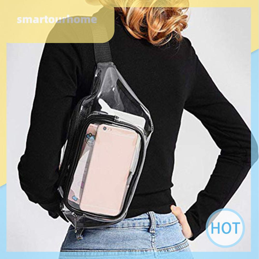 [smartourhome.th] กระเป๋าคาดอก PVC แบบใส มีซิป