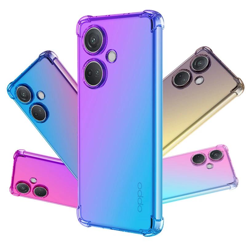 Rainbow Gradient ซิลิโคนเคสโทรศัพท์สําหรับ Xiaomi Redmi 13 4G 13C Turbo3 A3X POCO F6 Pro X6 NEO M6pr