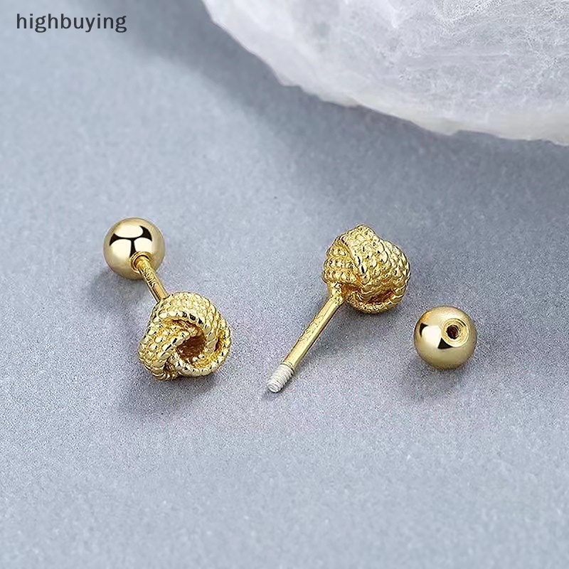[highbuying] ต่างหูสตั๊ด ประดับโบว์ น่ารัก เรียบง่าย เครื่องประดับแฟชั่น สําหรับผู้หญิง พร้อมส่ง
