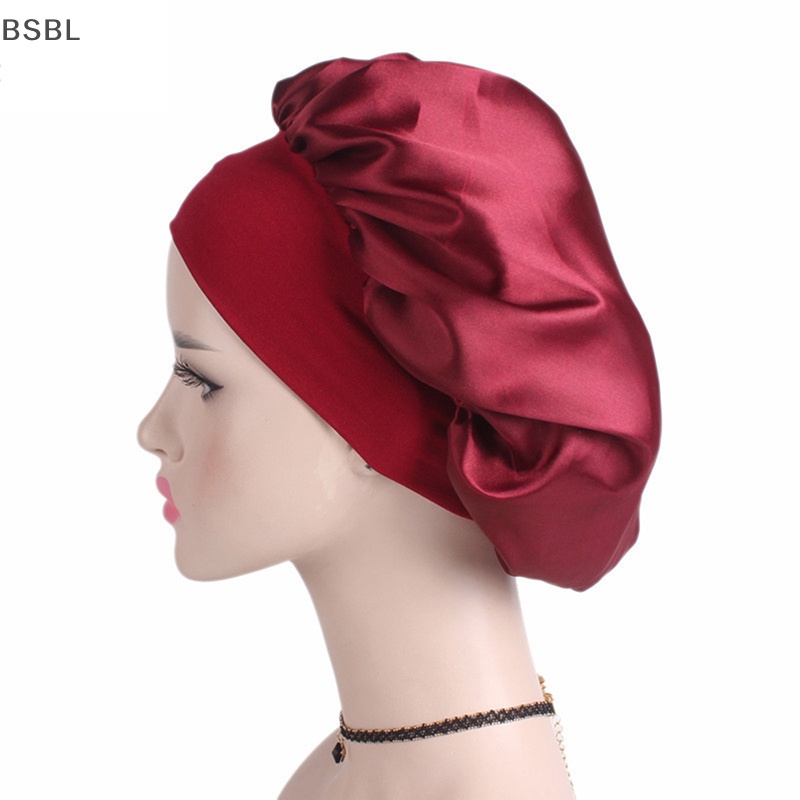 Bsbl Solid Sa Bonnet จัดแต่งทรงผมนอนหลับหมวกอาบน้ําหมวกจัดแต่งทรงผมเครื่องมือ BL