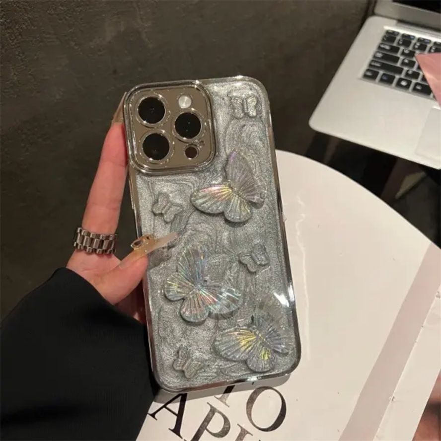 เคสโทรศัพท์มือถือแบบแข็ง กันกระแทก กันรอยเลนส์กล้อง ลายหน้ายิ้ม 3D ประดับเพชร หรูหรา สําหรับ iPhone15 14 13 12 11 Pro MAX IXS MAX XR XS