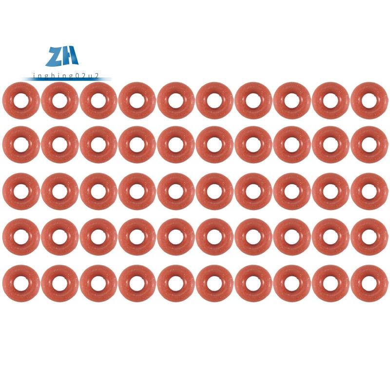 ปะเก็นแหวนซีลซิลิโคน รูปตัว O ขนาด 3 มม. x 8 มม. x 2.5 มม. 50 ชิ้น