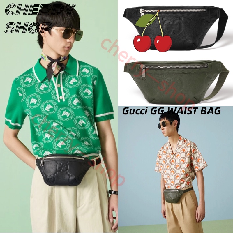 กุชชี่ Gucci Super Double G Small Belt BagWaist Bags&amp;Chest Bags กระเป๋าคาดเอวผู้ชาย