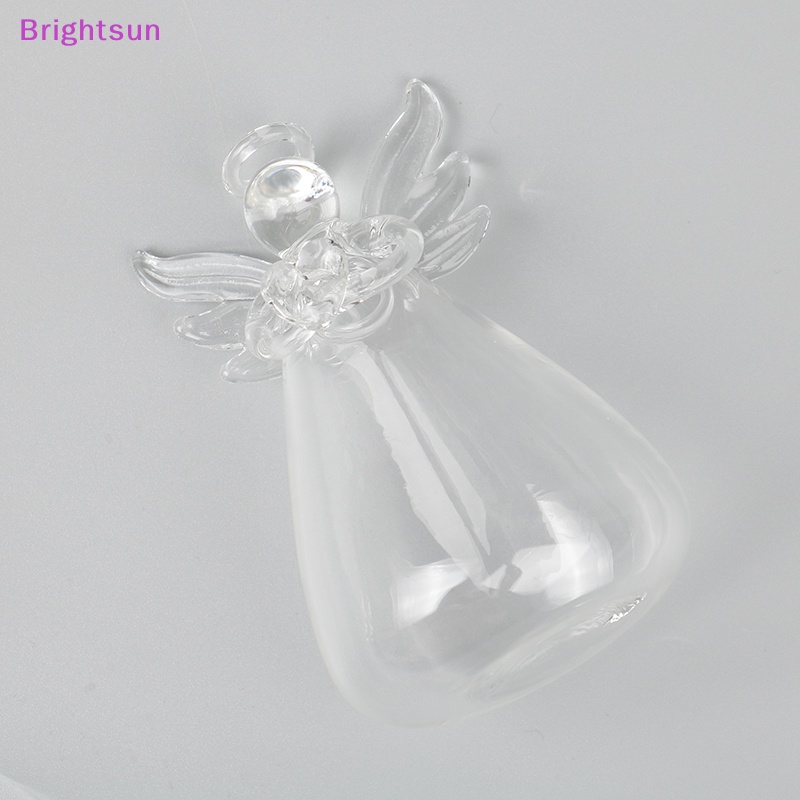Brightsun แจกันดอกไม้แก้วใส รูปนางฟ้า สําหรับแขวนตกแต่งสวน 1 ชิ้น