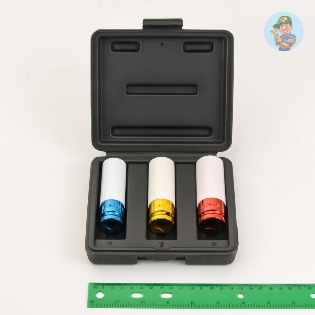 🎆 (F131-4032)  4032 ชุดลูกบ็อกขันล้อแมก1/2"เบอร์17,19,21 ของแท้