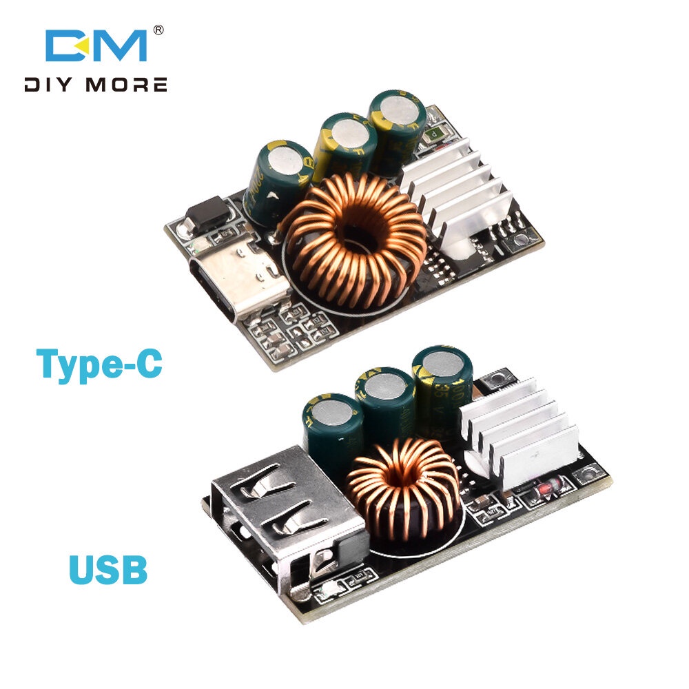🇹🇭✅ 30W บอร์ดชาร์จโทรศัพท์มือถือ Fast Charge รถ DIY Modification Module DC Buck Type-C/USB