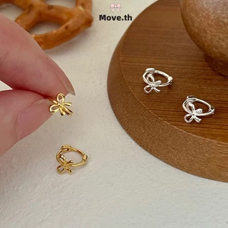 ในไทย-พร้อมส่ง✨ต่างหูสตั๊ด ต่างหูประดับโบว์ น่ารักหวาน ไม่ทําให้แพ้ง่าย สไตล์เกาหลี สำหรับผู้หญิง 2024ใหม่-Move