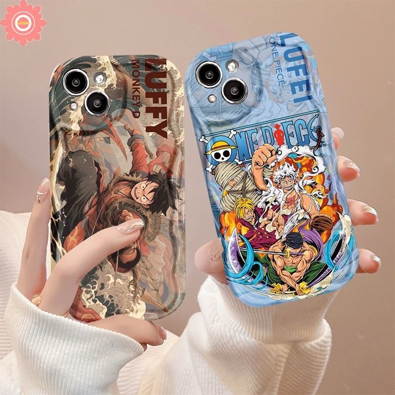 เคสโทรศัพท์มือถือ ลายการ์ตูนลูฟี่วันพีช สําหรับ Oppo A38 A57 A58 A76 A18 A15 A33 A12 A95 A78 A16s A17K A92 A16 A17 A53 A54 A96 A5s A74 A3s A7 A31 A9 A77 A5 A16K Reno 5 10 4F เคส