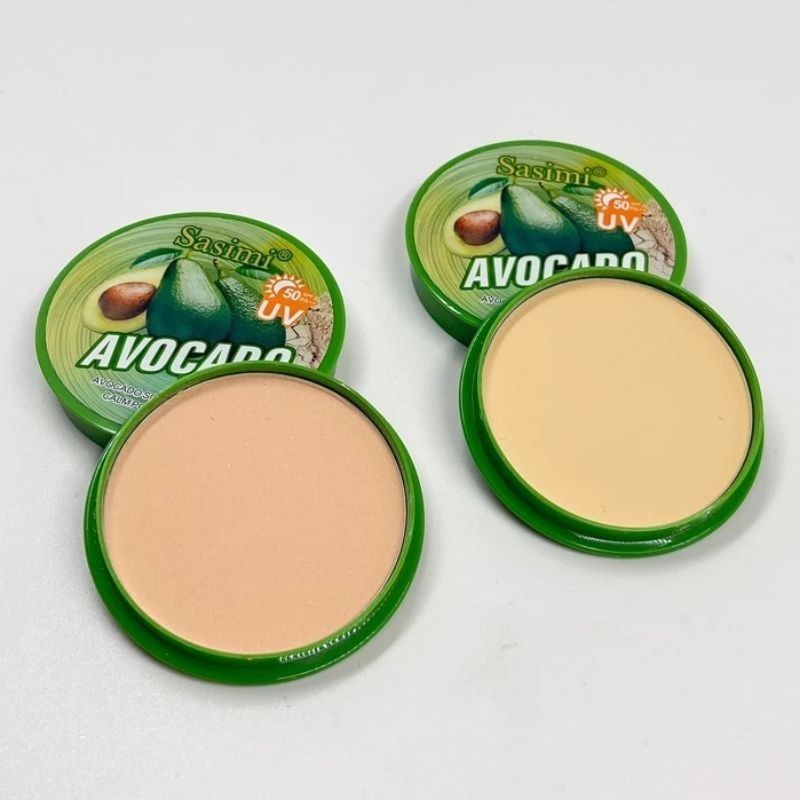 SASIMI S966 POWDER AVOCADO  แป้งพัฟผสมรองพื้น กันน้ำ ปกปิด คุมมัน บางเบาคุมมัน หน้าไม่เทา แป้ง​ รองพื้น