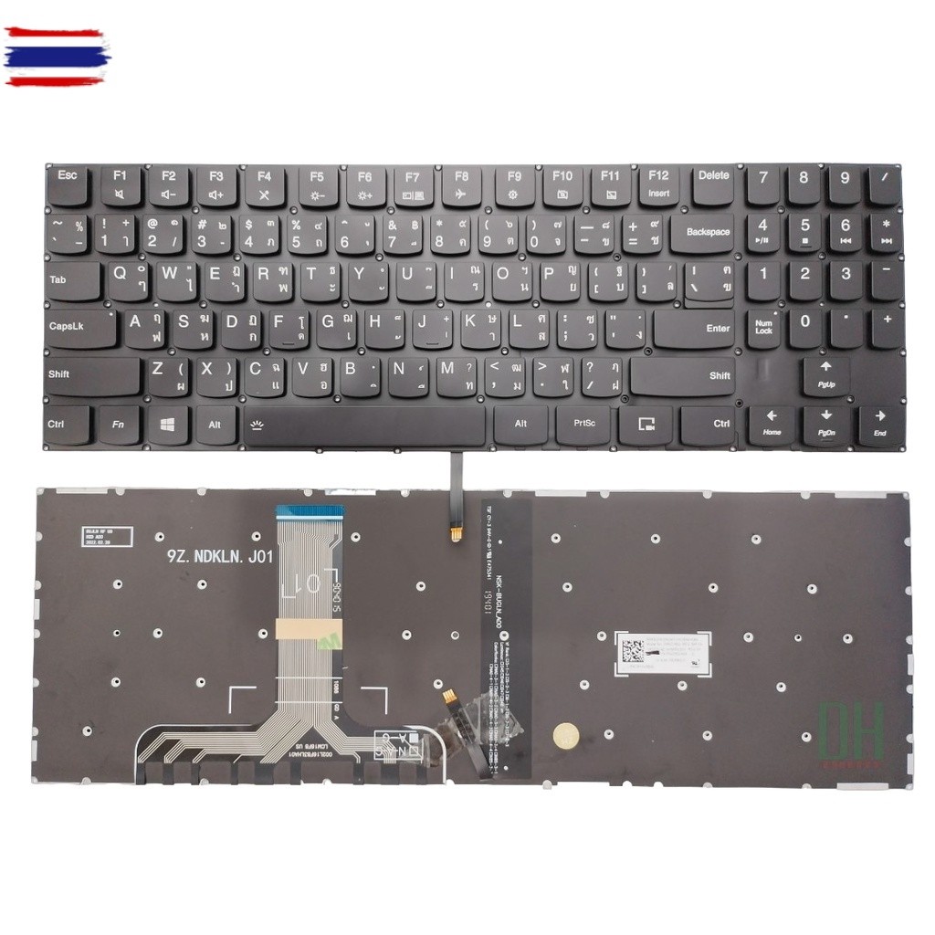 แป้นพิมพ์ คีย์อร์ดโน๊ตุ๊ค Lenovo Legion Y540-15IRH, Y530-15ICH, Y540-17IRH, Y545, SN20T24612 Laptop 