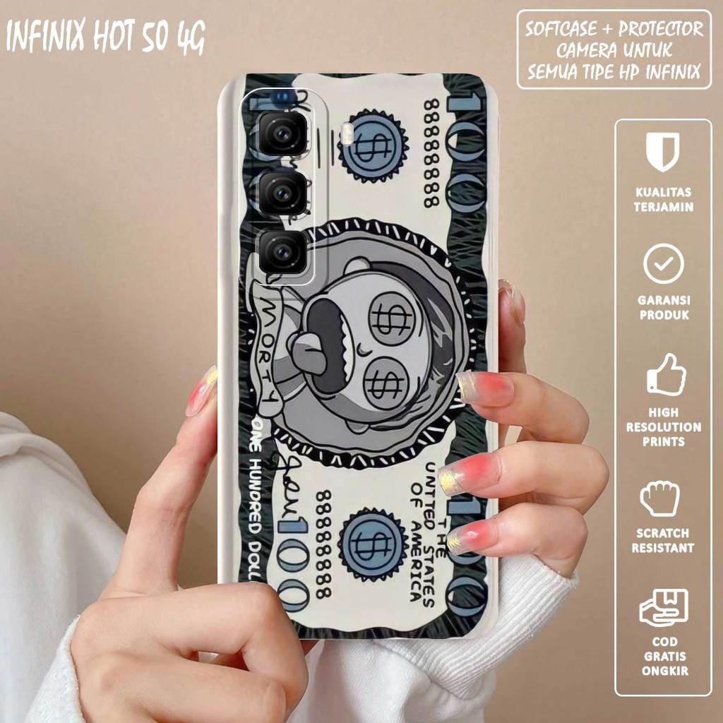 SOFTCASE PRO CAMERA DOLLAR PICTURE สําหรับ INFI*NIX HOT 50 4G -