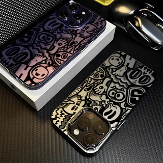 🔥GOOD🔥เคส IPhone 11 12 13 14 15 16 Pro MAX 14 15 Plus XR XSmax 7PLUS เปลือกป้องกันการตกของมอนสเตอร์กราฟฟิตี้สร้างสรรค์
