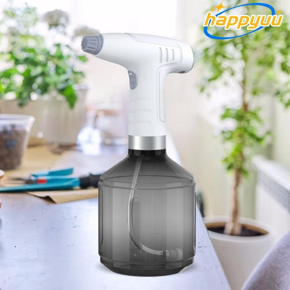 Happyuu ขวดสเปรย์,ขวดรดน้ํา USB 900 มล.,คุณภาพ 360 องศาหมุนหัวฉีด 1200 mAh PET Water Sprayer Home