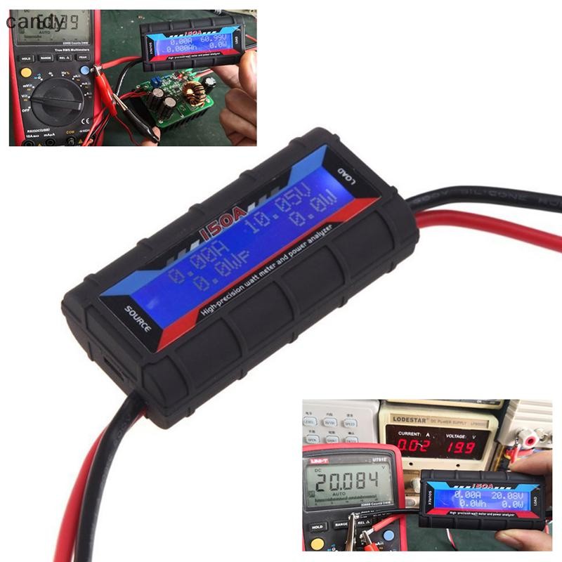 Ndy FT08 RC 150A ความแม่นยําสูงวัตต์มิเตอร์เครื่องวิเคราะห์ไฟ Backlight LCD wattmeter N