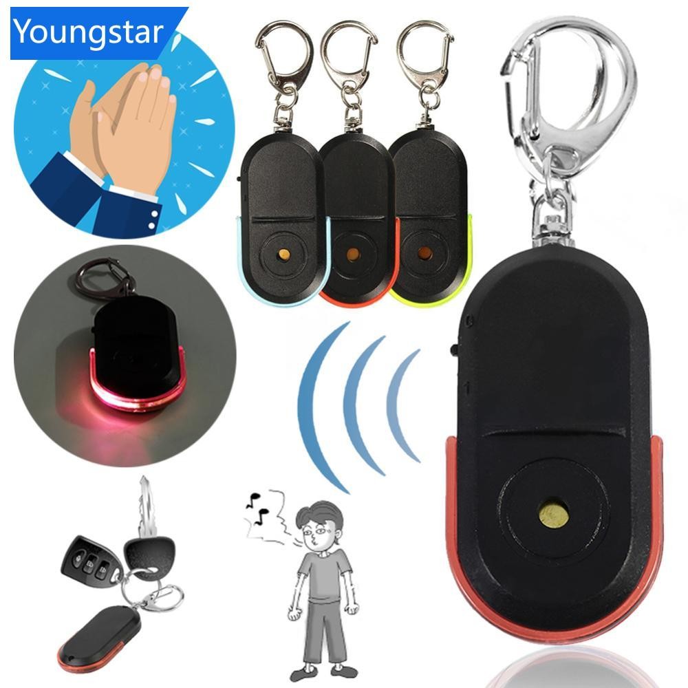 FYY Anti-lost Alarm Key Finder Locator อุปกรณ์พวงกุญแจ Whistle Sound Finder ไฟ LED