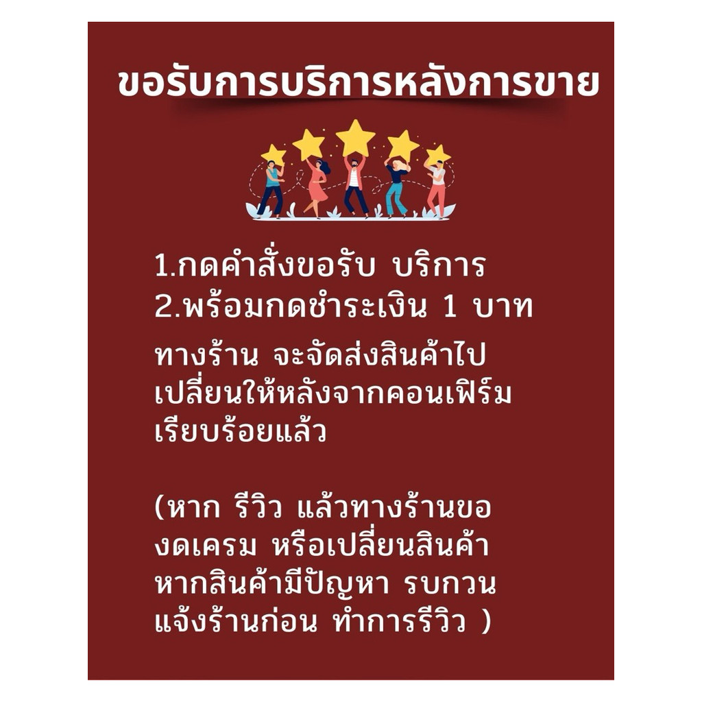 แจ้งปัญหาการใช้งาน หรือการเปลี่ยนสินค้า