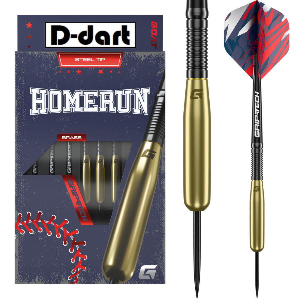 GOAT STEEL TIP DART - 15G HOMERUN BRASS DART SET STEEL DARTS