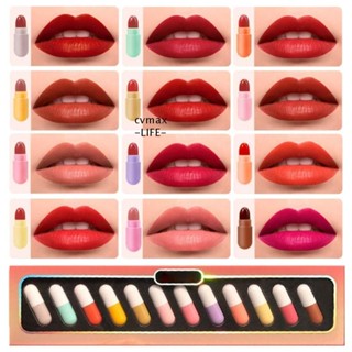 Cymx ชุดลิปสติกแคปซูล เนื้อแมตต์ 12 ชิ้น