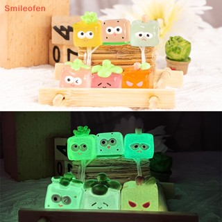 [Smileofen] ใหม่ ลูกบาศก์น้ําแข็งเรืองแสง ขนาดเล็ก สําหรับตกแต่งรถยนต์ 2 ชิ้น