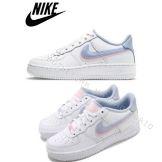 Nike Air Force 1 Low LV8 GS Double swoosh รองเท้าผ้าใบลําลอง สําหรับสตรี