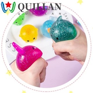 Quillan Mochi Fidget ของเล่นนุ่ม เหนียว ป้องกันความเครียด คลายเครียด โลมา ปลาวาฬ ปู ใหญ่ รูพรุน น่ารัก สัตว์ ของเล่นประสาทสัมผัสนุ่ม