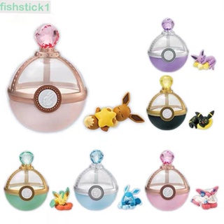 Fishstick1 ตุ๊กตาฟิกเกอร์ Anime Pokemon Eevee Family Pokemon Blind Box สไตล์ญี่ปุ่นของเล่นสะสมสําหรับเด็ก